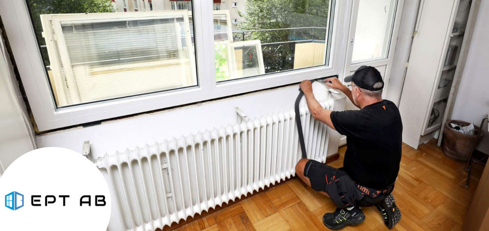 Monterar ett fönster